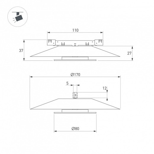 Накладной светильник Arlight MICROCOSM 051782