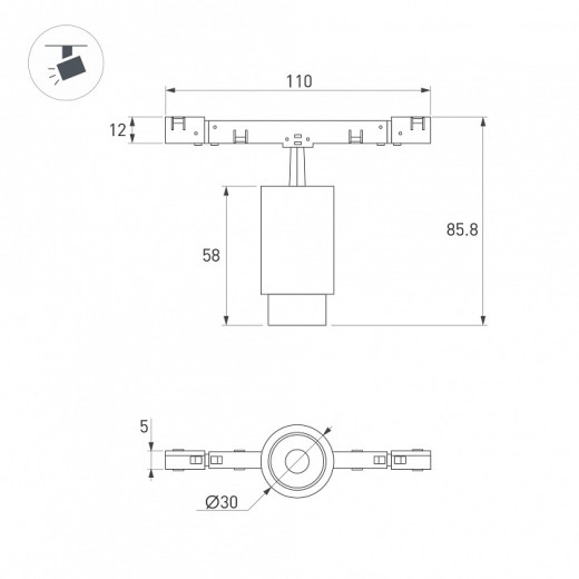 Светильник на штанге Arlight MICROCOSM 051761