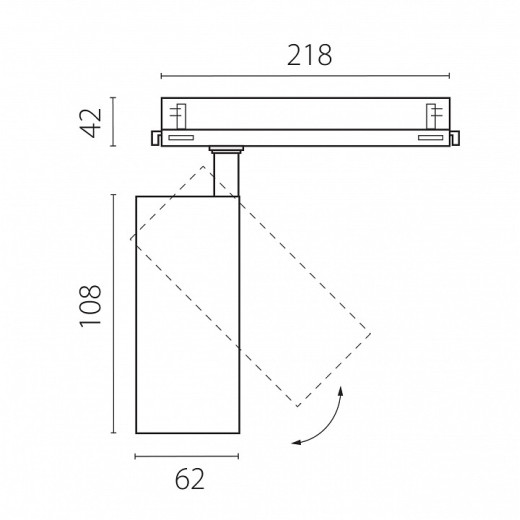 Светильник на штанге Lightstar Alta Base A5146DALI
