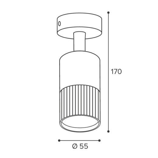 Накладной светильник Wolta DUO WSL-GU10/18B-2