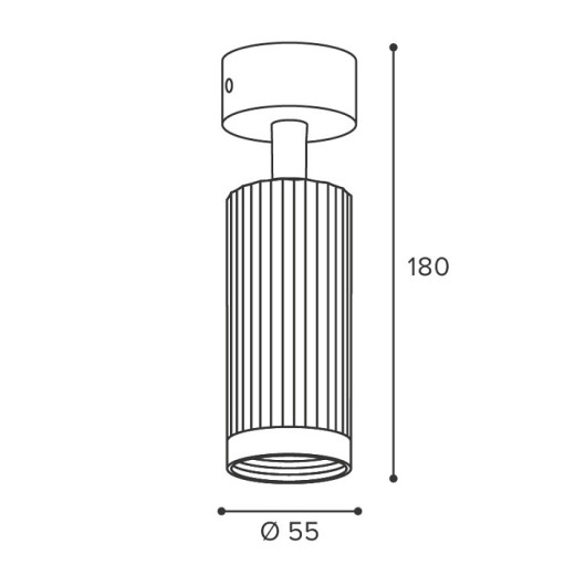 Накладной светильник Wolta LUXOR WSL-GU10/19G-1