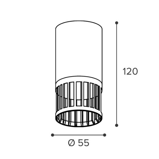 Накладной светильник Wolta PORTA WSL-GU10/19B