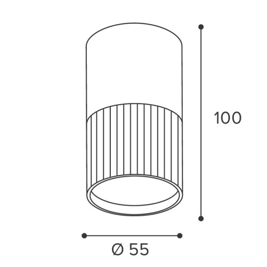 Накладной светильник Wolta DUO WSL-GU10/18BG-1
