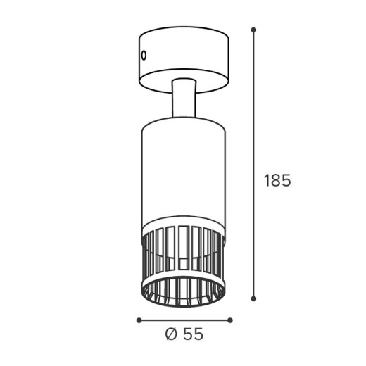 Накладной светильник Wolta PORTA WSL-GU10/19B-1
