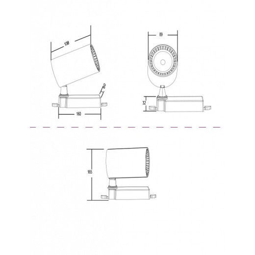 Светильник на штанге Maytoni Technical Vuoro TR029-3-30W4K-W
