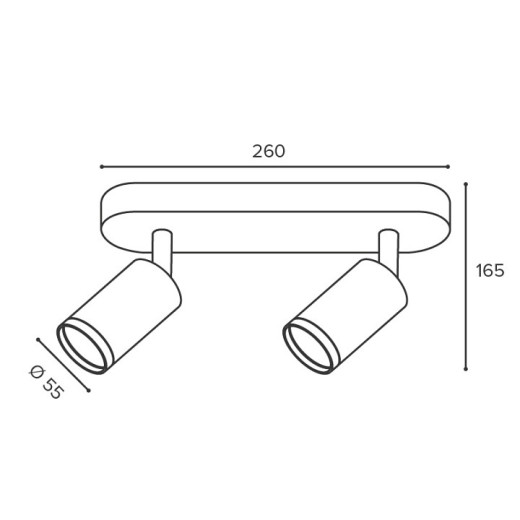 Накладной светильник Wolta AQUA WSL-GU10/2W14B