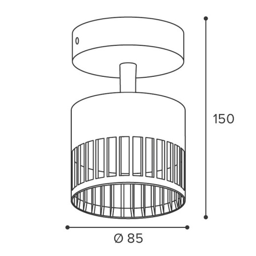 Накладной светильник Wolta PORTA WSL-GX53/19W-1