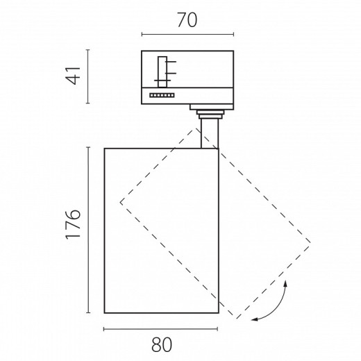 Светильник на штанге Lightstar Canno Pro C4306QT