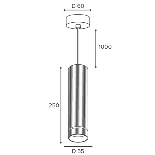 Подвесной светильник Wolta NIMB WSL-GU10/P18BG