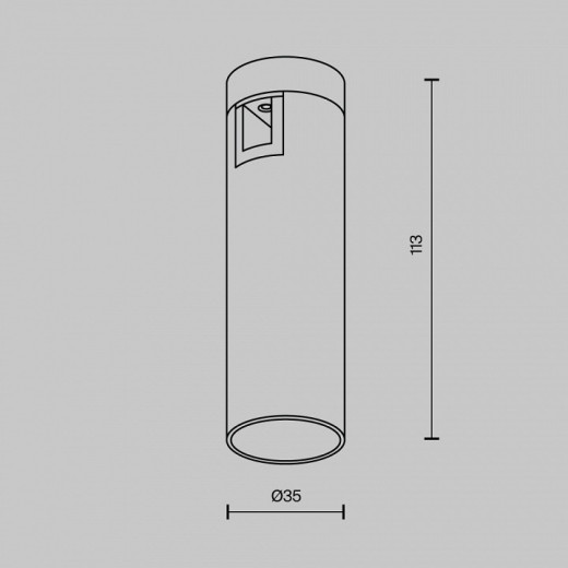 Накладной светильник Maytoni Focus Led TR143-1-5W4K-W-PT