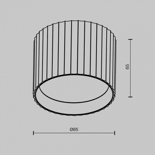 Накладной светильник Maytoni Technical Calipso C106CL-GX53-B