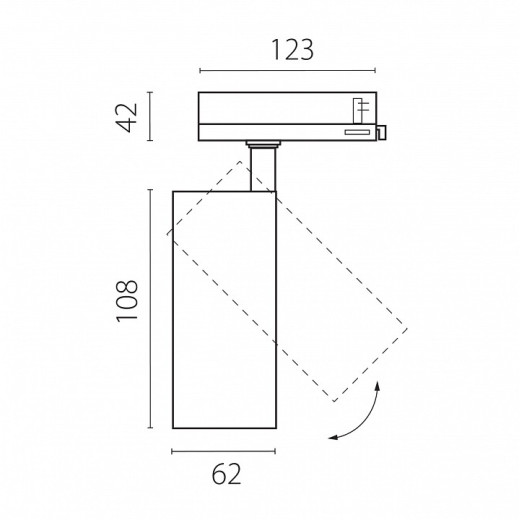 Светильник на штанге Lightstar Alta Base A5146QT15G