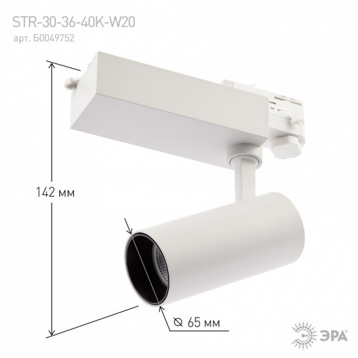 Светильник на штанге Эра  SТR-30-36-40K-W20