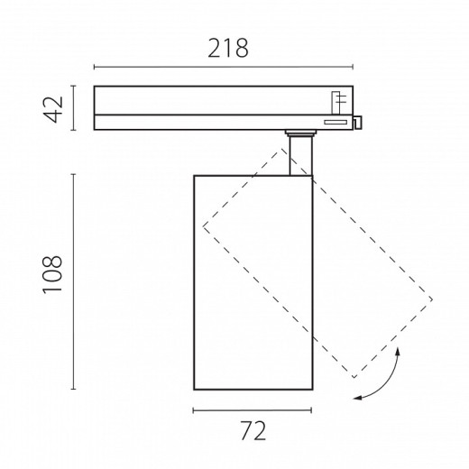 Светильник на штанге Lightstar Alta Base A5237TRIAC