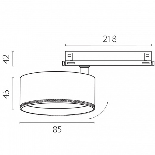 Светильник на штанге Lightstar Alta Pro A5536DALI