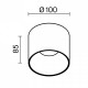 Накладной светильник Maytoni Alfa C064CL-01-15W3K-D-RD-WB