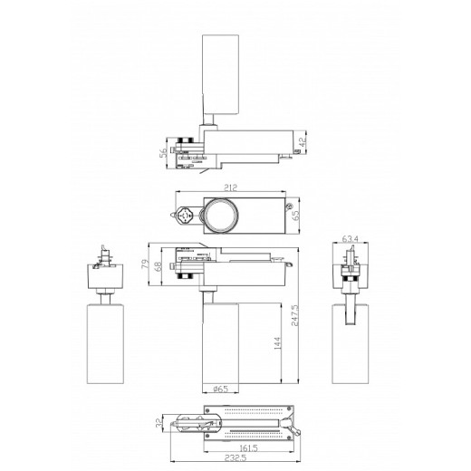 Светильник на штанге Эра  SТR-30-36-30K-W20