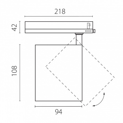 Светильник на штанге Lightstar Alta Base A5437TRIAC