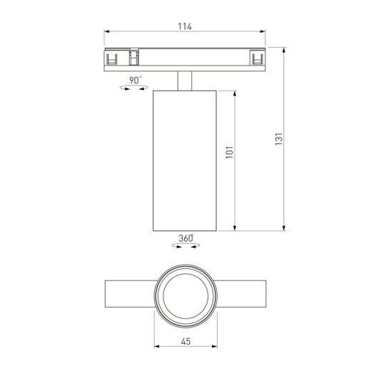 Светильник на штанге Elektrostandard Line Magnetic 85525/01