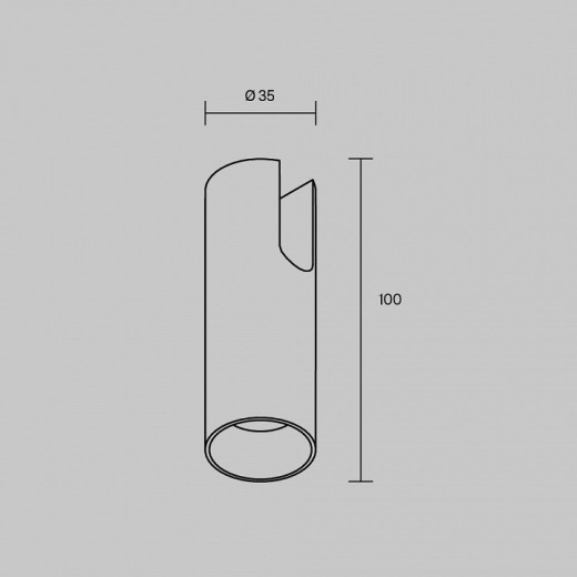 Накладной светильник Maytoni Technical Focus TR235-1-5W3K-B