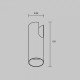 Накладной светильник Maytoni Technical Focus TR235-1-5W3K-B