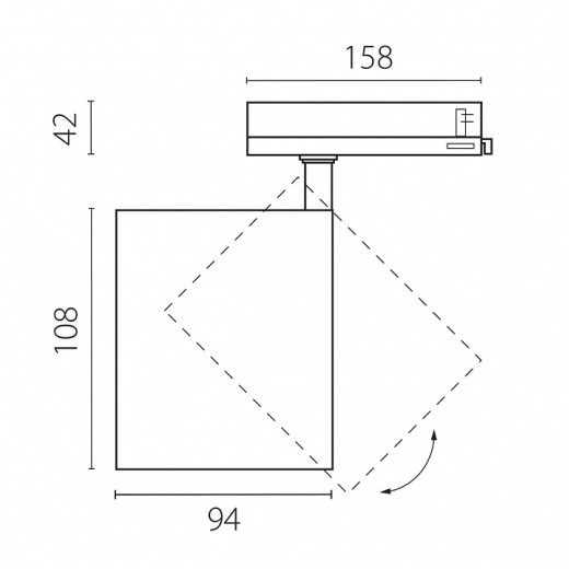 Светильник на штанге Lightstar Alta Base A5447QT36G