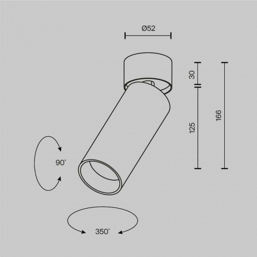 Светильник на штанге Maytoni Technical FOCUS LED C055CL-L12W4K-W-PT