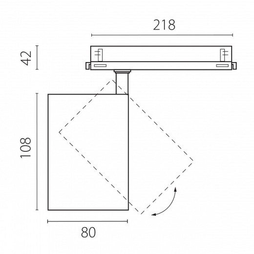 Светильник на штанге Lightstar Alta Base A5346DALI