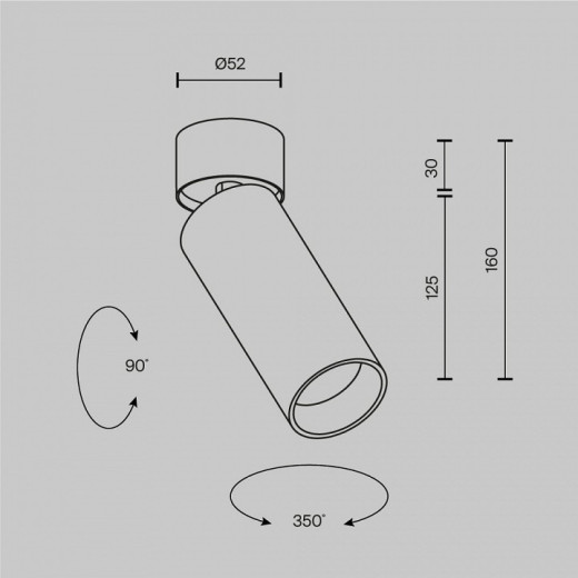 Светильник на штанге Maytoni Technical FOCUS LED C055CL-L12W4K-SS-W