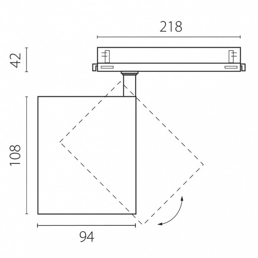 Светильник на штанге Lightstar Alta Base A5436DALI