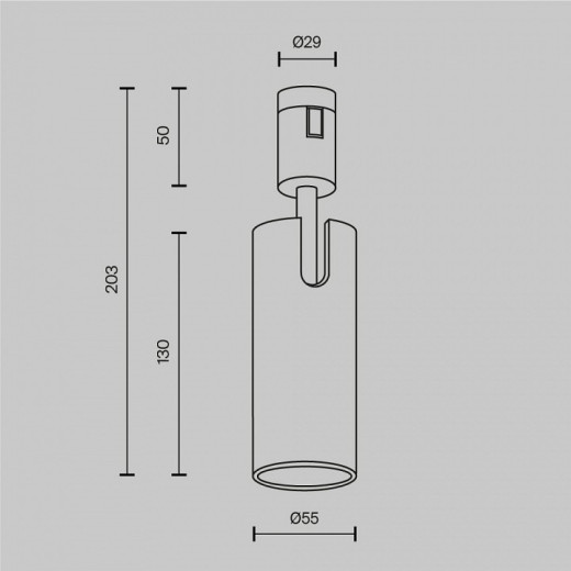 Светильник на штанге Focus Led TR144-1-12W4K-W-PT