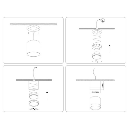 Накладной светильник Ambrella Light TU TU52357