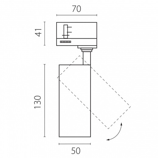 Светильник на штанге Lightstar Canno Pro C4127QT