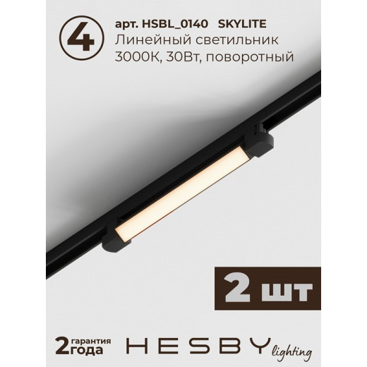 Комплект трековый Hesby Lighting №1 однофазная накладная Skylite HSBL_kompl_S001_NI2B3K