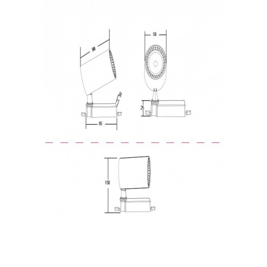 Светильник на штанге Maytoni Technical Vuoro TR003-1-6W3K-B