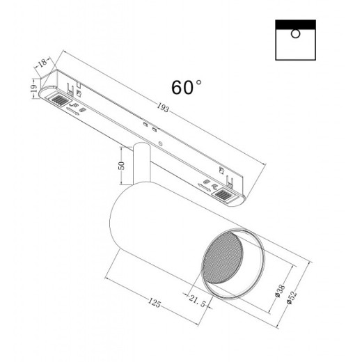 Светильник на штанге Maytoni Focus LED TR032-2-12W3K-W-B