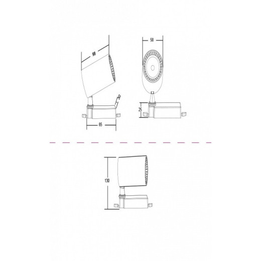 Светильник на штанге Maytoni Vuoro TR003-1-6W3K-W