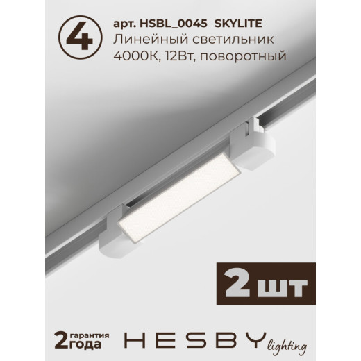 Комплект трековый Hesby Lighting №1 однофазная накладная Skylite HSBL_kompl_S001_NI1W4K