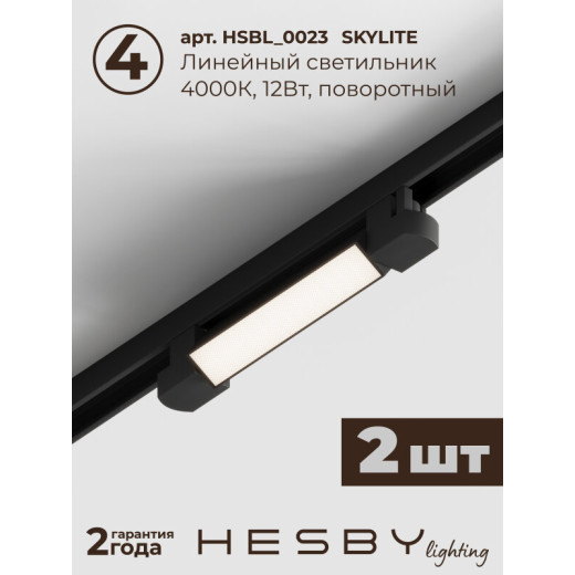 Комплект трековый Hesby Lighting №1 однофазная накладная Skylite HSBL_kompl_S001_NI1B4K