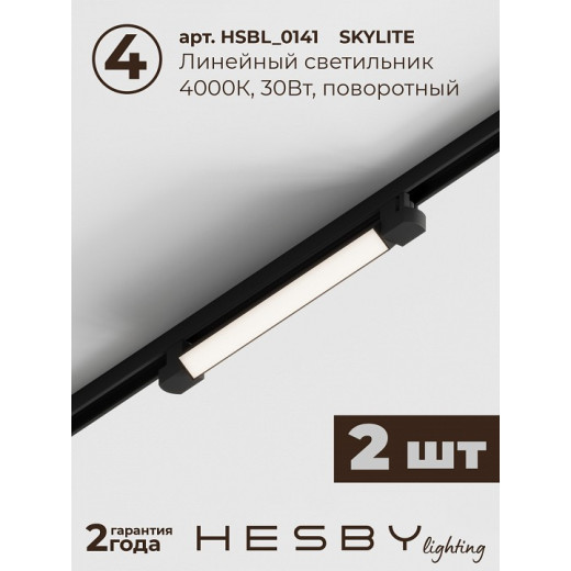 Комплект трековый Hesby Lighting №1 однофазная накладная Skylite HSBL_kompl_S001_NI2B4K
