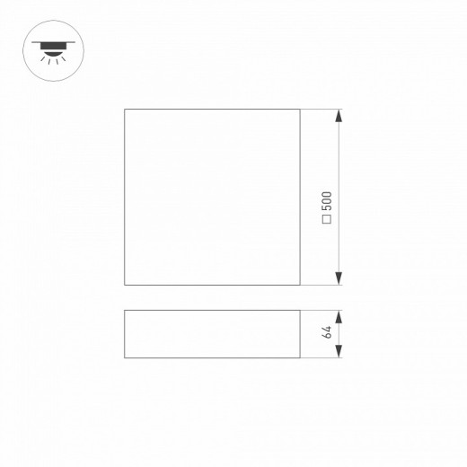 Накладной светильник Arlight QUADRO 041041