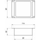 Светильник для потолка Грильято Эра  SPO-646-3-5K-B6