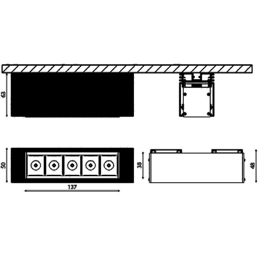 Встраиваемый светильник DesignLed SY SY-601221-BL-10-NW