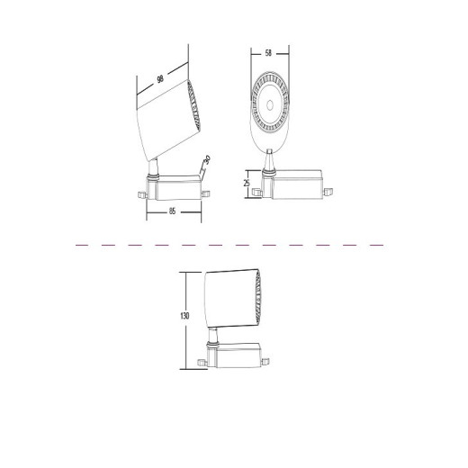Светильник на штанге Maytoni Technical Vuoro TR003-1-6W4K-B