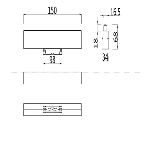 Накладной светильник Maytoni Technical BASIS TR012-2-7W4K-W