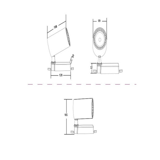 Светильник на штанге Maytoni Technical Vuoro TR003-1-30W4K-B