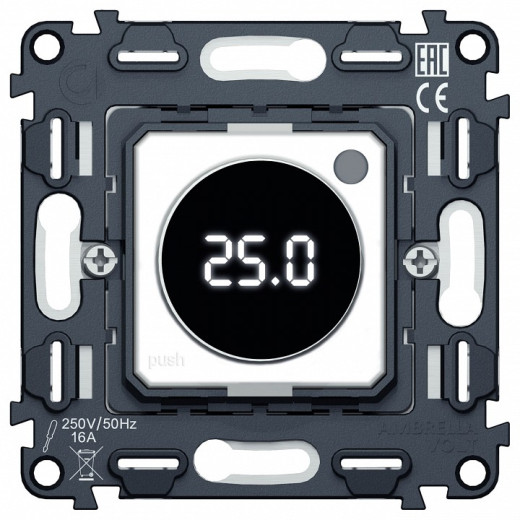 Терморегулятор электромеханический для теплого пола без рамки Ambrella Volt QUANT VM1385