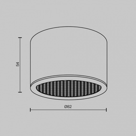 Накладной светильник Maytoni Technical Glare C122CL-GX53-W