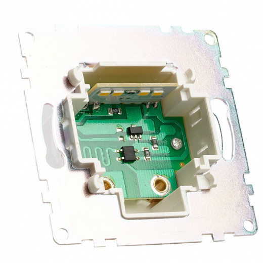 Заглушка для поста с подсветкой, без рамки Stekker  50280