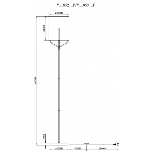 Торшер Moderli Inari V11859-1F